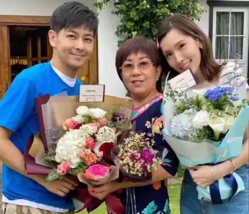 林志颖带妈妈做公益,陈若仪和婆婆亲如母女,双生子模样乖巧
