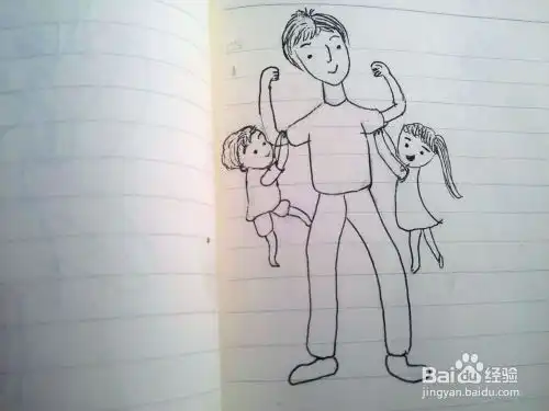 爸爸的愿望之简笔画的画法

