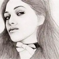 素描气质美女头像微信头像图片大全
