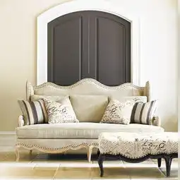 欧式风格米色沙发图片
