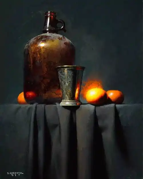 见过这么画静物的吗用色超大胆
