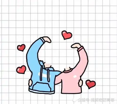 ins.最近超火的情侣婚纱卡通头像抠图素材做最甜的崽
