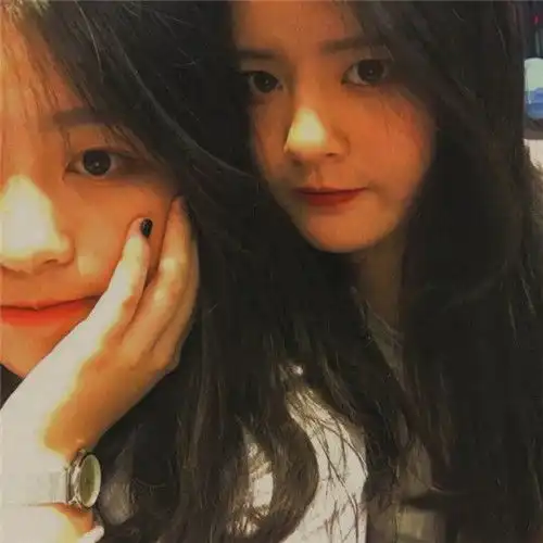 真人闺蜜双人头像,漂亮的美女小姐妹美图
