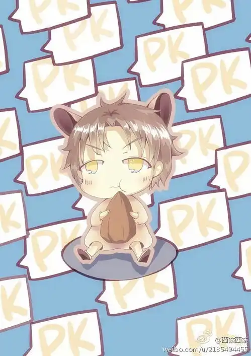 动漫男头q版萌系动物壁纸插画二堆糖,美好生活研究所
