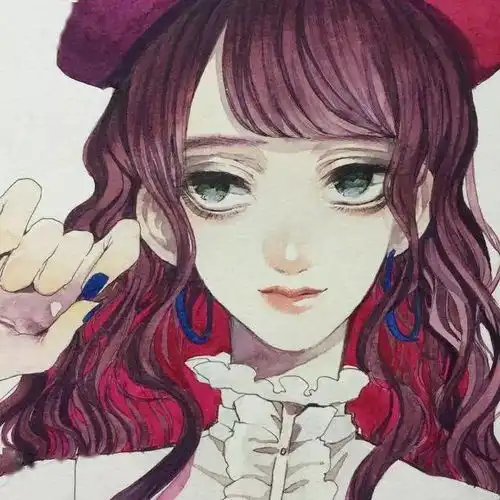 唯美卡通女孩头像
