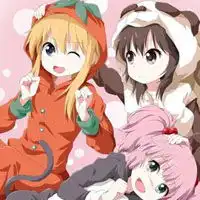 摇曳百合第三季动漫头像,萌萌哒的大眼姐妹一对
