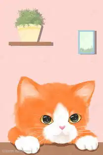 萌宠橘猫卖萌手绘插画图片千库网
