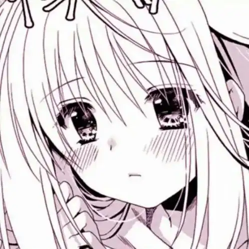 第542期日漫女头0119黑白粉色日漫风女生头像
