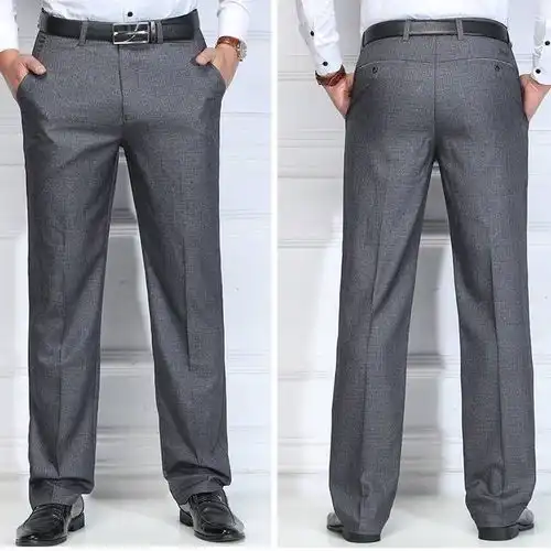 中老年春夏新款爸爸装裤子男休闲长裤中年男士裤子
