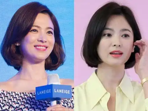 宋慧乔带火了挂耳短发发型,洋气减龄显脸小,很四五十岁女人
