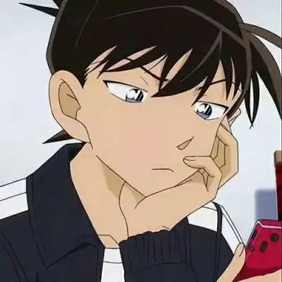 柯南小兰情侣头像一男一女我不会武功猪都笑了
