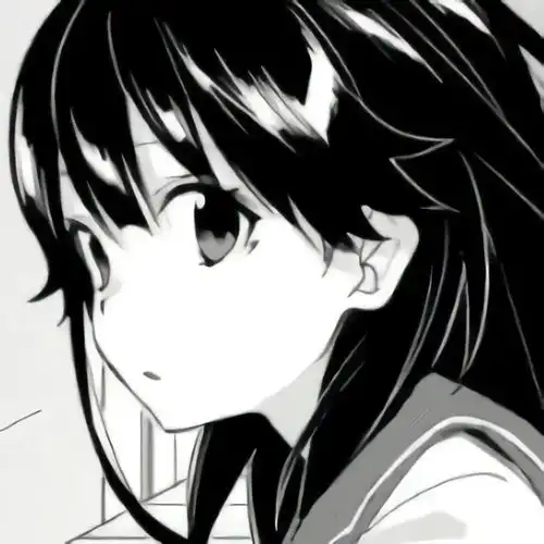 纯欲黑色系头像
