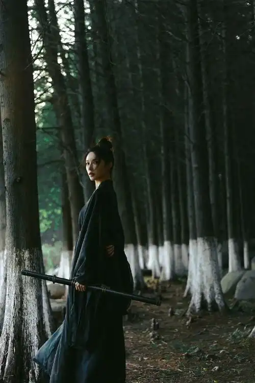 柯乃予双面古风写真释出红黑两套造型效果又美又英气名门泽佳
