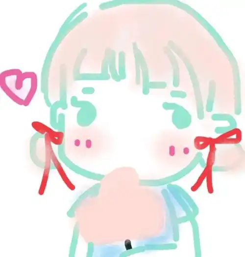 闺蜜团头丨手绘风可爱4人姐妹头像
