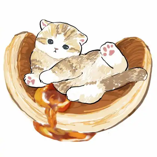 手绘猫猫头像分享谁要当我的铲屎官呐
