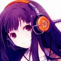 动漫女生带耳机头像卡通微信头像图片大全
