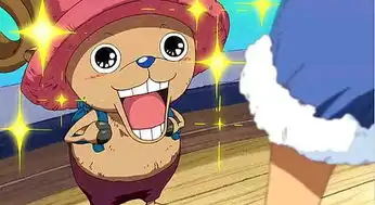 求乔巴,路飞两眼发光的图片
