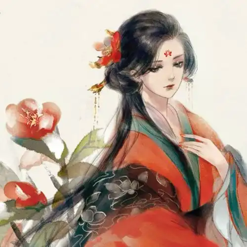唯美意境古风女头
