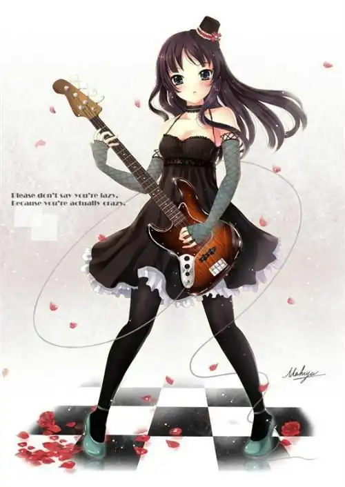 弹吉他的少女
