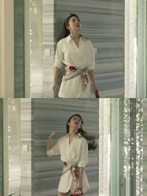 玫瑰的故事刘亦菲的衬衫穿搭,普通女生完全可借鉴,照穿时髦
