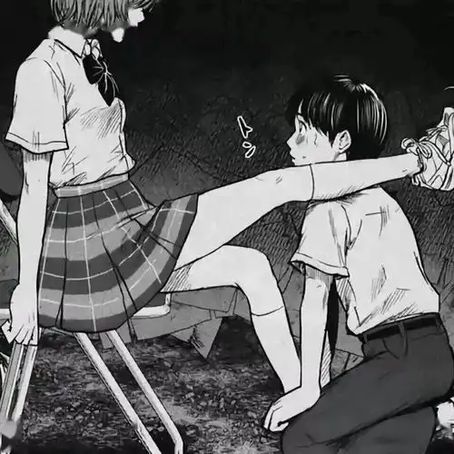 暗黑丧系男女生动漫头像
