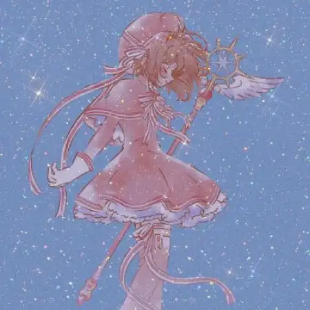 好看唯美魔卡少女樱动漫头像女图片
