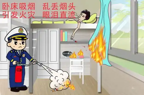 集中报道东光大队蓝朋友校园防火漫画
