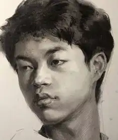 传奇绘画课堂回顾第二九一集朱传奇教你画有动态的侧光男青年素描头像
