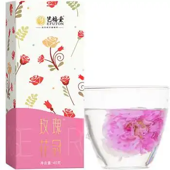39.00艺福堂花草茶玫瑰花冠茶大朵干花茶叶送女友礼物40g盒
