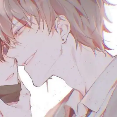 基佬头像一对污一点卡通二次元基佬头像一左一右
