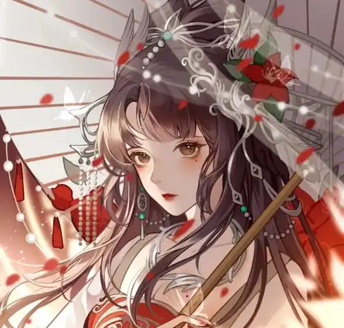 古风女生头像看取晚来风势,故应难看梅花
