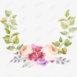 手绘水彩唯美花朵花束素材图片免费下载高清png千库网图片编号9512713
