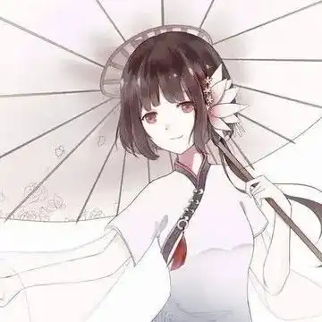 双笙撑伞红色头像
