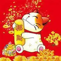 99年属兔吉祥招财好运微信头像
