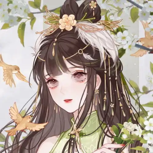 夜深忽梦少年事,唯梦闲人不梦君动漫古风女生头像
