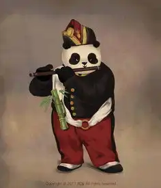 真的非常喜欢这是我见过最可爱的熊猫插画
