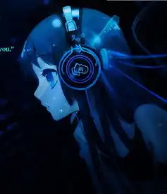 一个蓝色头发的少女带着耳机,耳机上还有玫瑰的图案不是初音,不是破坏的八音盒
