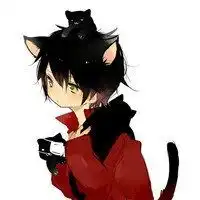 男孩与猫头像动漫微信头像图片大全
