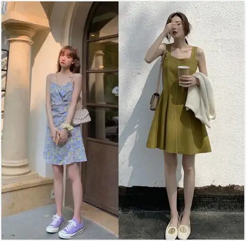 膝上裙才是小个子女生的选择,显瘦还能让双腿更修长,漂亮又时髦
