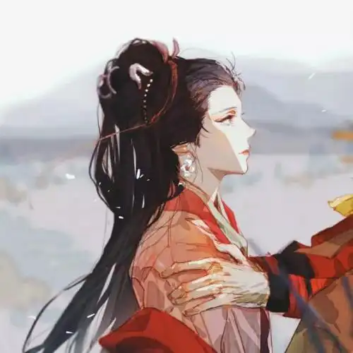 喜欢你与你为伴,动漫情侣头像一男一女古风
