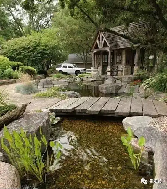 景观桥,这样才像设计过的
