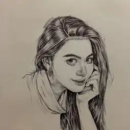 两副面孔的速写头像你见过吗膜拜大神
