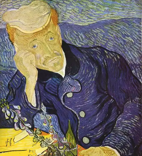 凡高的信加歇医生的肖像
