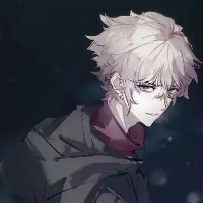 男生黑白灰色头像
