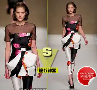 金泰熙blumarine黑白裙撞衫宋慧乔风情万种
