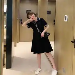 黑色父子短袖polo
