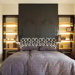 暗色系卧室装修中式别墅设计图效果图大全一起装修网图库
