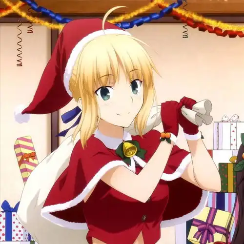 求下面这两张闪闪和saber的原图,阿里嘎多
