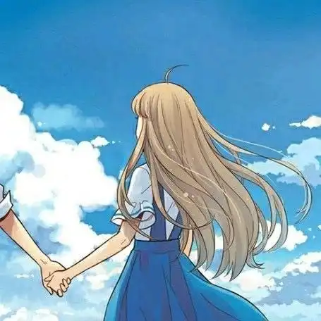 情侣头像路,像一条发光的小河,笔直地流在苍穹下
