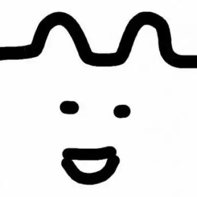 最简单微信头像简笔画创意可爱小人微信头像
